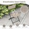 Costway Patio Folding Chairs Set of 4 Portable Lightweight Camping Chair Breathable Seat